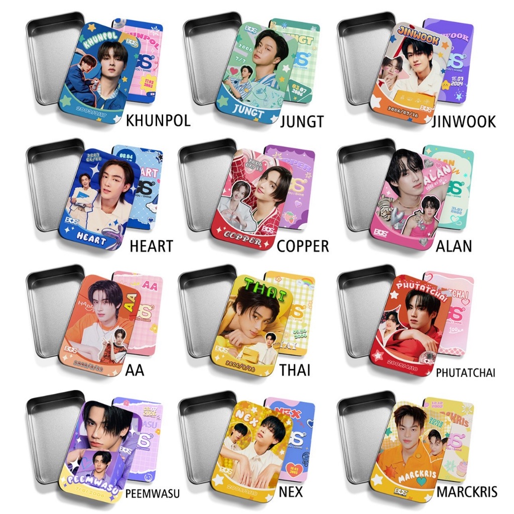 กล่องเหล็ก+Lomo card 30 ใบ ในกล่อง วง BUS ขนาด 63x91mm สินค้าพร้อมส่ง