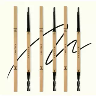 LAMEILA ไม่มีกล่อง แท่งสีทอง ดินสอเขียนคิ้ว กันน้ำ 2 in 1 มีแปรงปัดคิ้วในตัว 5 สี - Women, Cosmetic