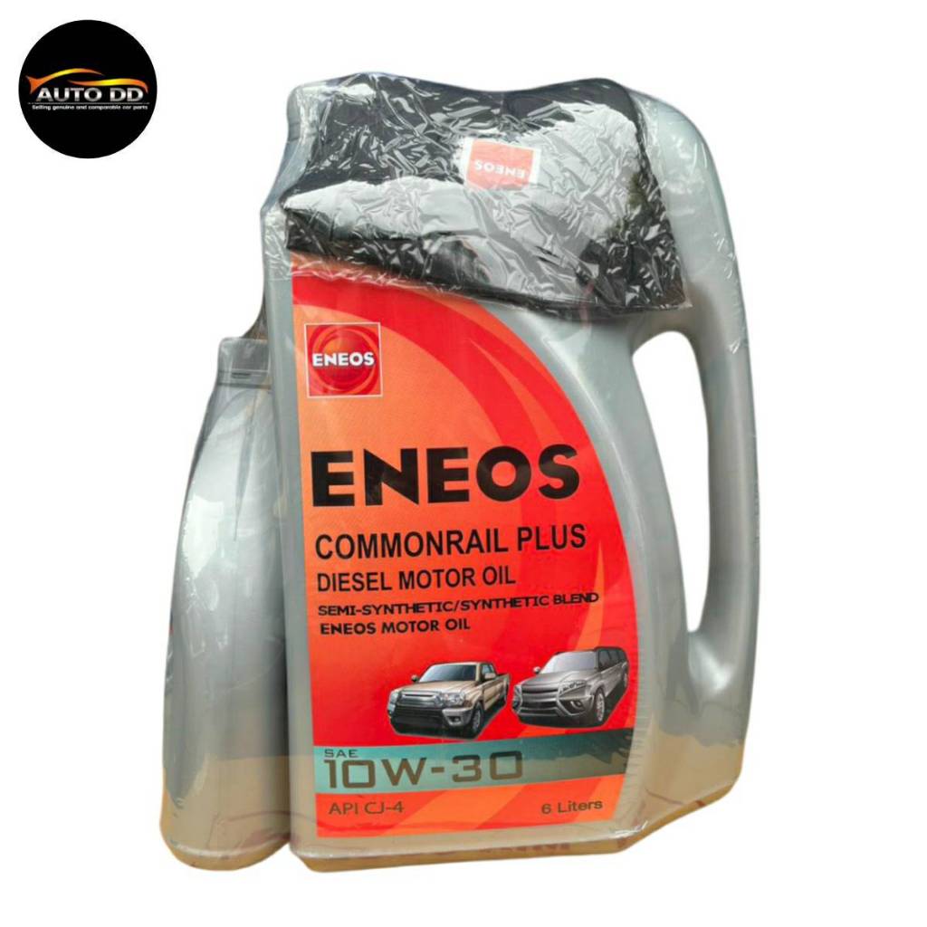 ENEOS COMMONRAIL PLUS ดีเซล CJ-4 10W-30 ขนาด 6 +1 ลิตร  แถมฟรี เสื้อยืด!!!  ดีเซลกึ่งสังเคราะห์