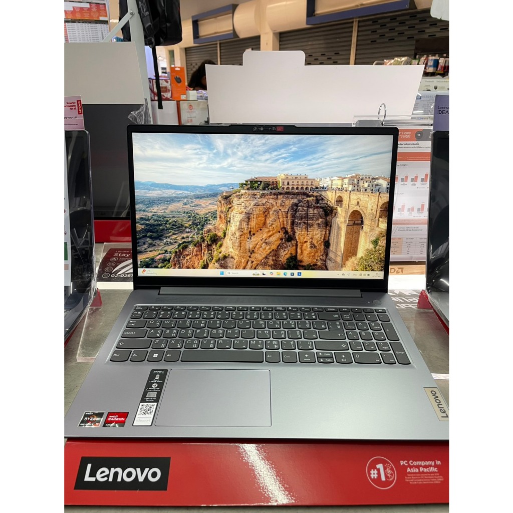 โน๊ตบุ๊ค Lenovo IdeaPad Slim 3 15AMN8-82XQ00C2TA Grey