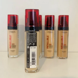 ส่งฟรี 🎄รองพื้นลอรีอัลฝาแดง แบ่งขาย L’Oréal Paris Infaillible Fresh Wear Foundation