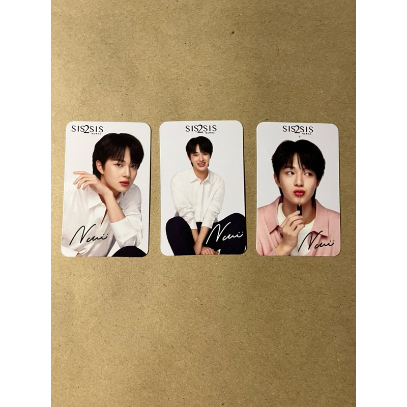 card nunew (sis2sis) การ์ดนุนิว ขายรวม 3 ใบ 50 บาท