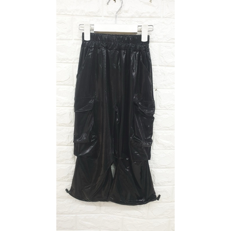 กางเกงคาร์โก้สีเมทัลลิกเงินทองดำพร้อมส่ง(งานตัดเองผ้า - รูปที่ 5