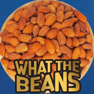 อัลมอนด์ 1 กิโลกรัม WHAT THE BEANS อบธรรมชาติ USA ไม่เกลือ ไม่เนย อบใหม่ทุกวัน