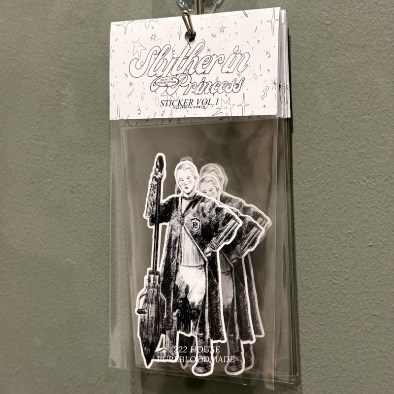 222 House Jumbo Sticker Vol.1 : Slytherin Princess สติกเกอร์ไดคัทชิ้นใหญ่ แฮร์รี่พอตเตอร์ - รูปที่ 3