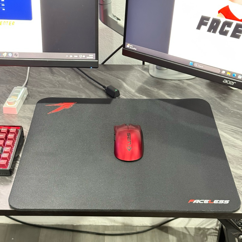 แผ่นรองเมาส์เกมมิ่งไร้ขอบ Faceless G 2.0 ขนาดใหญ่ หนาพิเศษ 450x400x5 mm. ทำจากยางพาราแท้