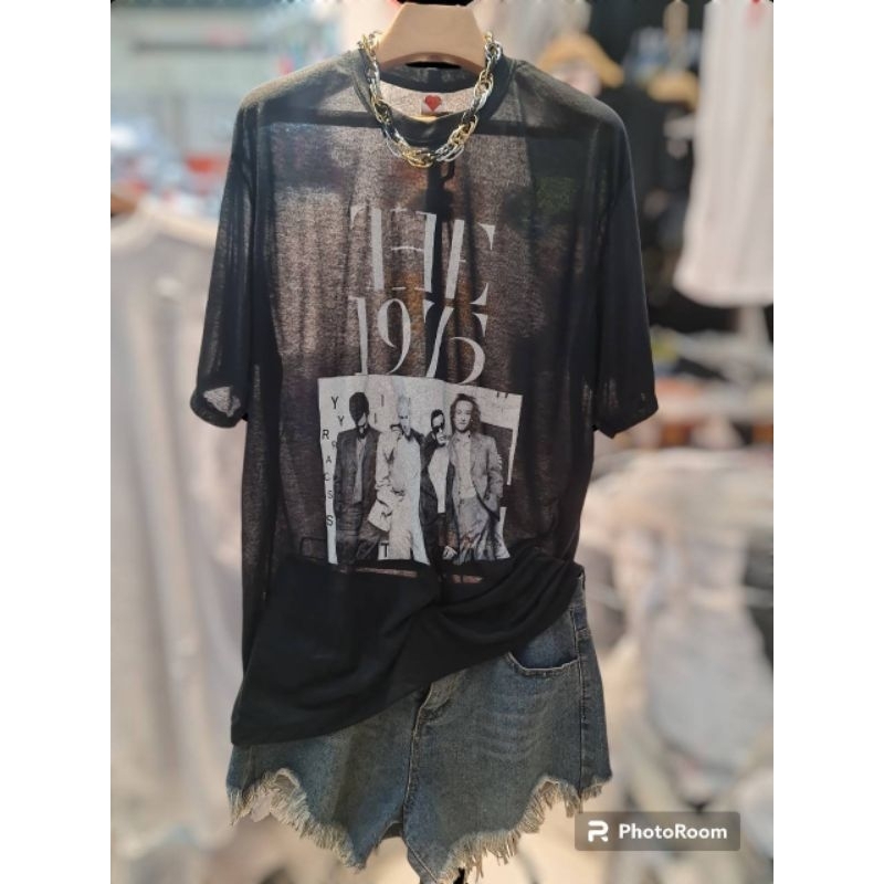เสื้อยืดโอเวอร์ไซส์ ผ้าบาง อกหน้าผ้า46-52