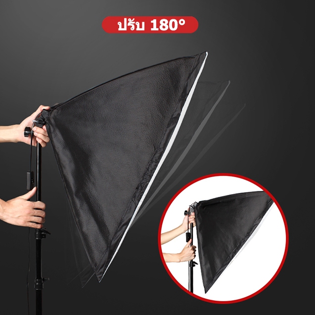 【ร้านแฟลกชิพ】GRTS Photo Studio สตูดิโอถ่ายภาพ ไฟต่อเนื่อง ไฟสตูดิโอ 50x70 Softbox LED Lighting Kits for Photography