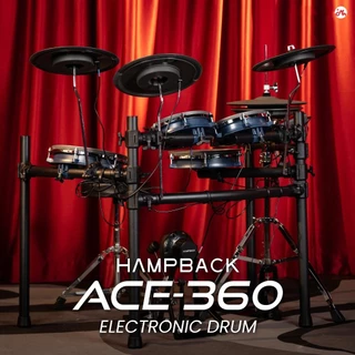 [ใส่โค้ดลดสูงสุด 2,000บ.] Hampback ACE-360 กลองไฟฟ้า ฟรีไม้กลอง เก้าอี้ พรม รับประกันศูนย์ 1 ปี Music Arms