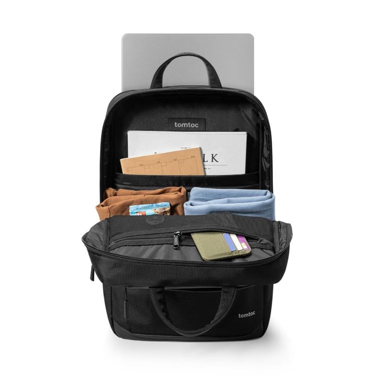 TOMTOC Navigator-T71 Travel Laptop Backpack กระเป๋าเป้อเนกประสงค์ความจุ38ลิตรเกรดพรีเมี่ยม สำหรับ Labtop16/Tablet 13