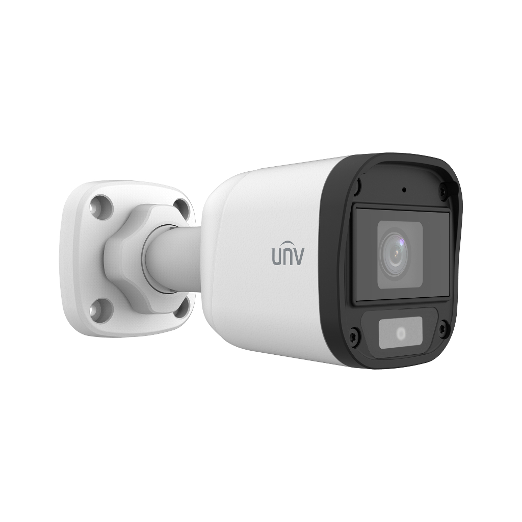 กล้องวงจรปิด UNV รุ่น UAC-B112-AF28-W 2MP ColorHunter Fixed Warm Light Bullet Analog Camera