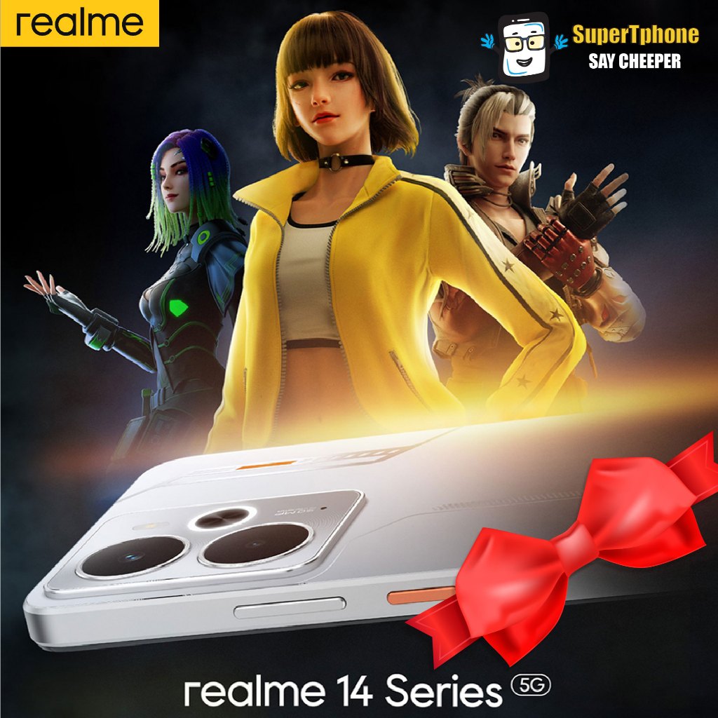 Realme 14 รุ่น 5G (12+512B)ด้วยชิป Snapdragon6 Gen4 l เกมมิ่งสมาร์ทโฟน (By Shopee  SuperTphone1234)