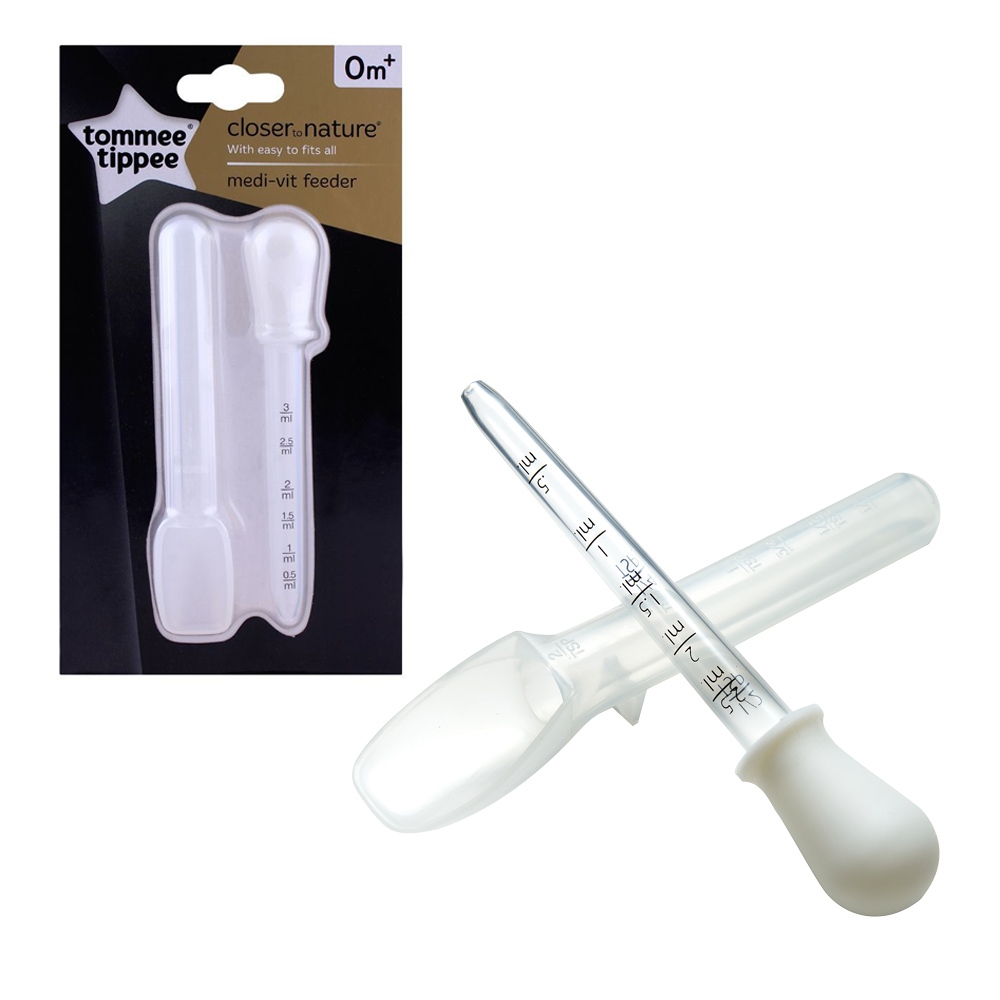 Tommee Tippee Medi-Vit Feeder ทอมมี่ ทิปปี้ หลอดดูด และ ช้อนป้อนยา สำหรับเด็ก 409001