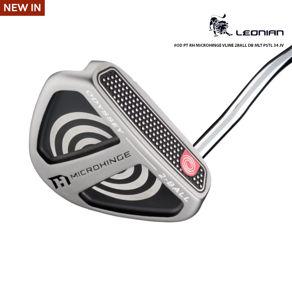 ไม้กอล์ฟ Odyssey Putter RH MICROHINGE VLINE 2BALL DB MLT PSTL 34 JV