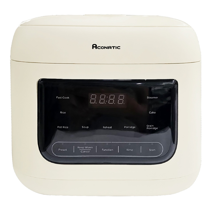 ACONATIC หม้อหุงข้าวไฟฟ้า Minimal รุ่น AN-RCC1223 ขนาด 1.2L  ฟังก์ชั่นทำงานได้ 9 แบบ  รับประกัน 1 ปี - รูปที่ 2