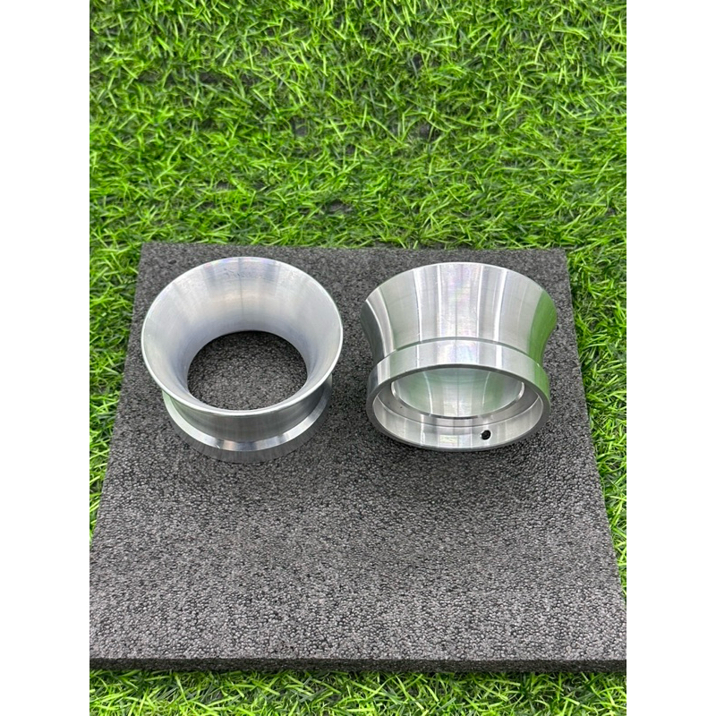 ปากแตรตัวสั้นCRF450ปากแตรแต่งสีเงินปากสวม61มิลสำหรับใส่เรือนลิ้นเร่งCRF450ราคาต่อ1ชิ้น