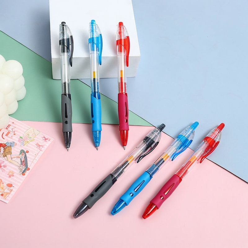 ปากกาเจลลูกลื่น 0.5 มม. ลื่นราวร่อนเมฆ หมึกเข้มทนไม่ซึม เครื่องเขียนนักเรียนต้องมี!