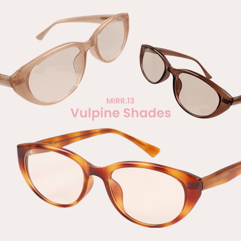 MIRR.13 Vulpine Shades แว่นตากรองแสงสีฟ้า ป้องกันแสง UV400 บริการเปลี่ยนแว่นฟรีถ้าใส่ไม่เข้ารูปหน้า