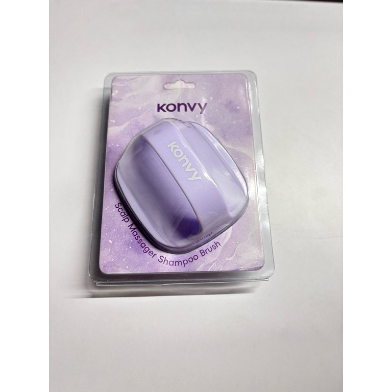 📌 มือ1 📌 Konvy แปรงสระผมและนวดหนังศีรษะ สีม่วง