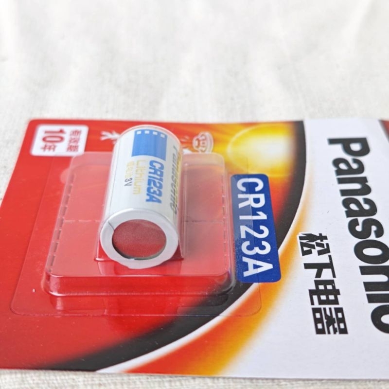 แบตเตอรี่กล้อง CR 123A Panasonic Photo Lithium 3V Camera Battery High Power Fast