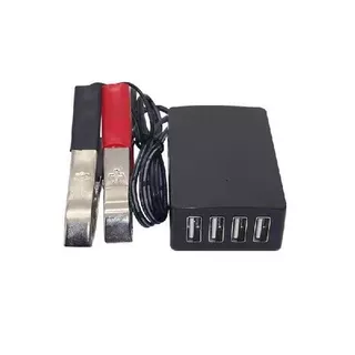 ที่ชาร์จมือถือคีบแบต ชาร์จเร็วไฟแรงๆ3/4USB สําหรับโทรศัพท์มือถือ แท็บเล็ต GPS