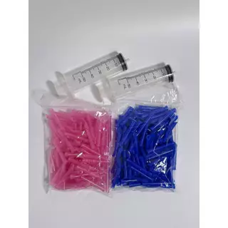 ปลอกเข็มฝังต้นทุเรียน แบ่งขาย 100 ชิ้น สีชมพู/น้ำเงิน ชุดเข็มฝังต้นทุเรียน
