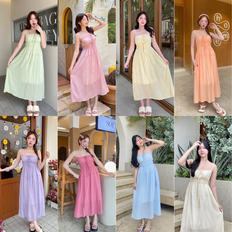 LILY เดรสกระโปรง[ผ้าพื้น,ผ้าลาย] เดรสน่ารักๆ เดรสสวยๆ เดรสใส่ออกงาน ใส่เที่ยว งานสวยคัดติ้งเป๊ะสุดๆ