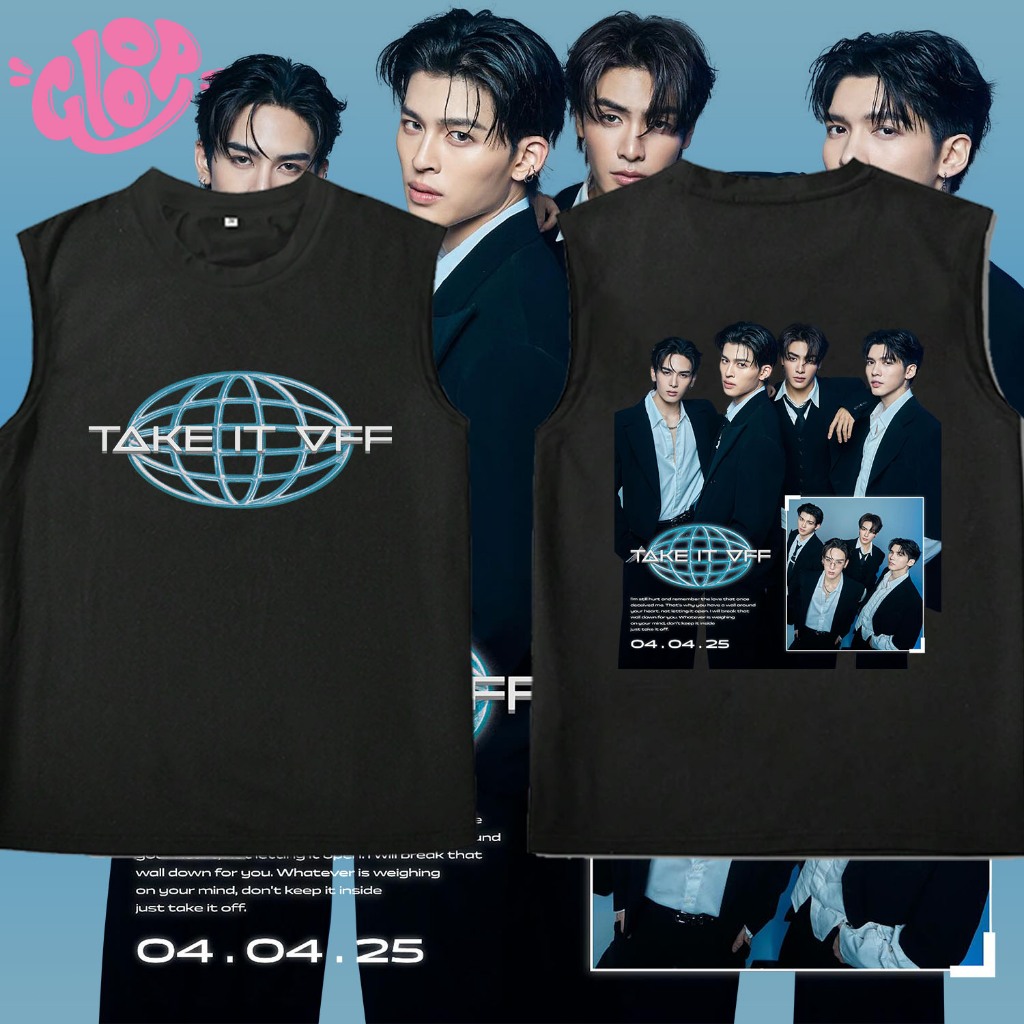 เสื้อยืดสไตล์ใหม่ TAKE IT OFF -JASPER เสื้อกั๊กแฟชั่นสำหรับผู้ชาย men tanks