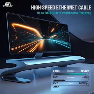 ERGONOZ Clynk High Speed Cat6A Cable LAN Internet Cable สายแลน ความยาว 2M 3M 5M 10M 20M