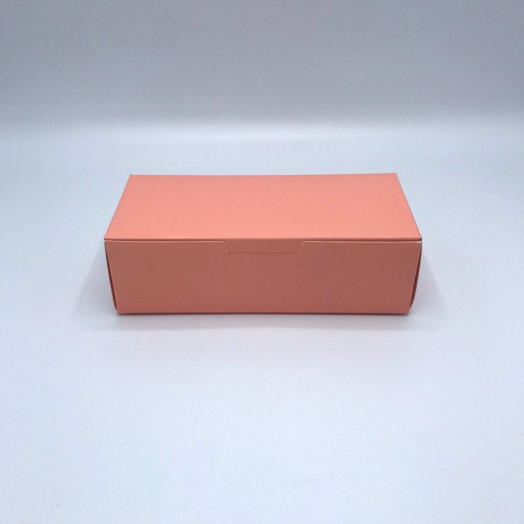 กล่องคุ้กกี้ 8x18x5.5 cm (50ใบ/แพ็ค) ไม่มีหน้าต่าง Size S ทาร์ต  สีพลาสเทล สีเด่น ละมุน ฟู้ดเกรด