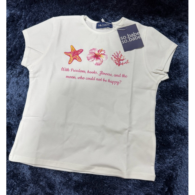 New เสื้อยืดป้าย so.babe ทรง baby tee ผ้านุ่ม น่ารักมาค่ะ