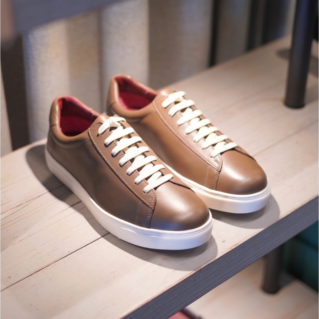 [พร้อมส่ง] MANGO MOJITO รองเท้าหนังรุ่น Mojito Sneaker สี Mocca