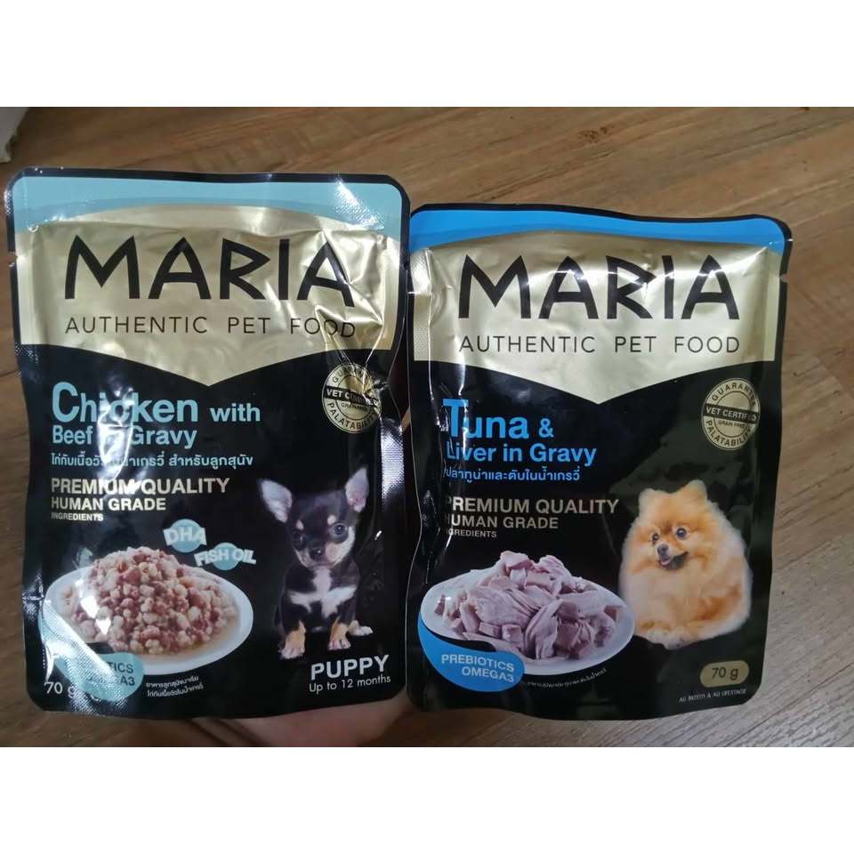 อาหารเปียกสุนัข MARIA ขนาด 70 กรัม