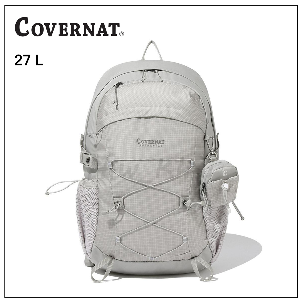 *พร้อมส่ง* 𝐂𝐎𝐕𝐄𝐑𝐍𝐀𝐓 Light String Backpack Ecru กระเป๋าเป้สะพายหลัง 27L