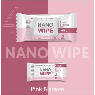 Nano Wipe ผ้าเปียก ทำความสะอาด สัตว์เลี้ยง แมว สุนัข ชูก้า หนูแฮมเตอร์ exp.10/2027