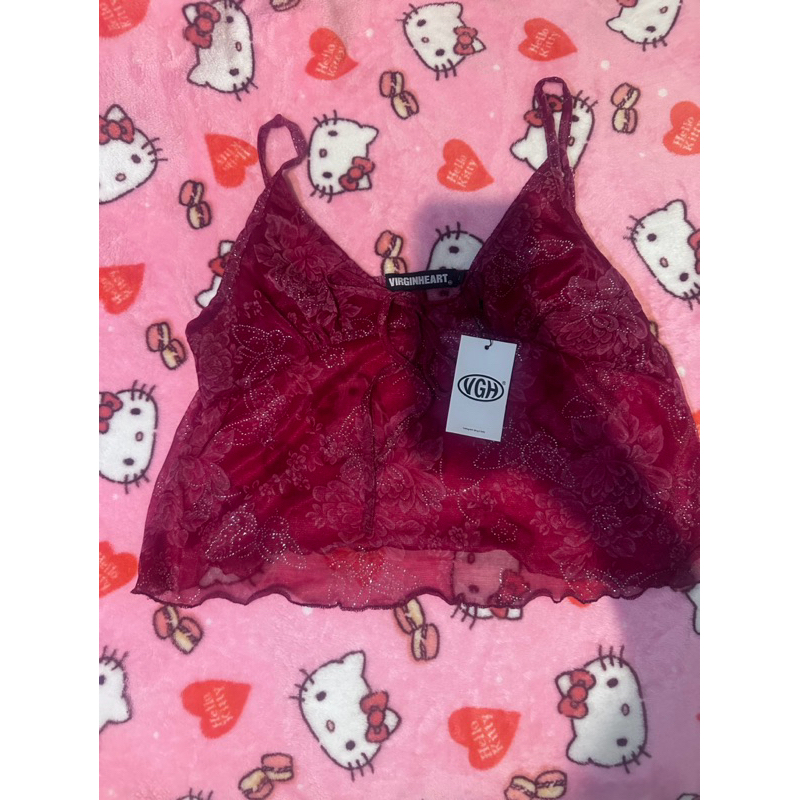 เสื้อสายเดี่ยวซีทรู vgh