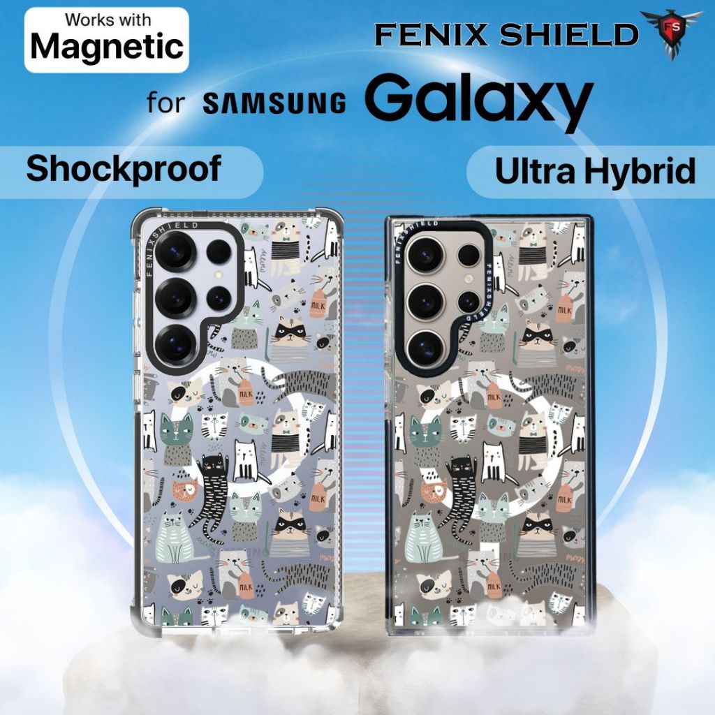 เคส FenixShield Ultra Hybrid / Shockproof [ BABYCAT ] สำหรับ Samsung Galaxy S25 / S24 / S23 / S22 / 