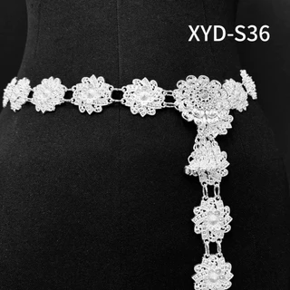 เข็มขัดอีสาน Vintage jewelry ชุดล้านนาไท เข็มขัด เงินโบราณ เอว39นิ้ว