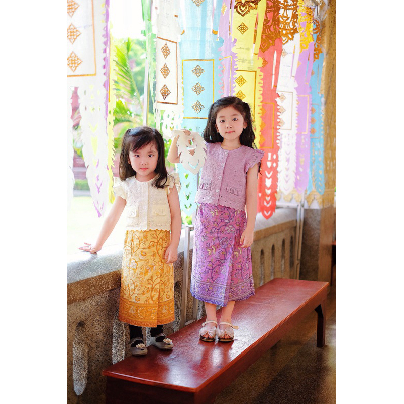 ชุดเด็กใต้ ชุดเด็กใส่ไปโรงเรียน ชุดเด็กใส่ไปทำบุญ ชุดเด็กใส่ไปวัด