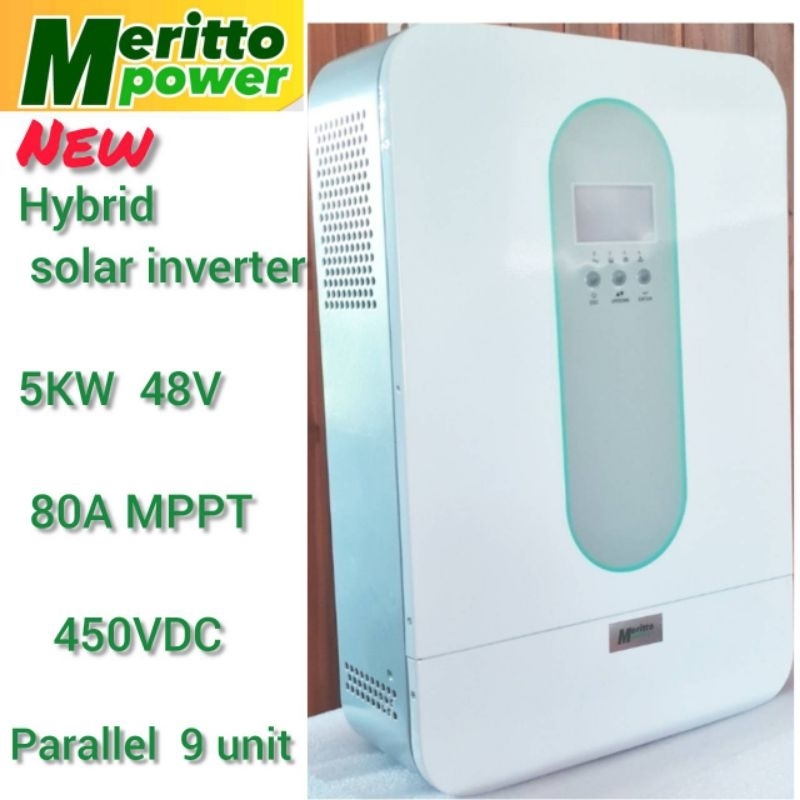 5Kw Hybrid Solar Inverter 48V80A  450vdc 220VAC mppt