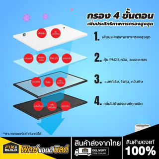 อะไหล่แผ่นกรองเครื่องฟอกอากาศ OTTO PA-555 OTTO ของแท้ 100% ระบบกรอง 3 ชั้น ไส้กรองเครื่องฟอก ตรงรุ่น