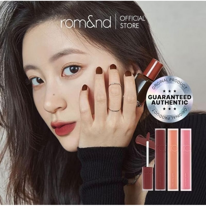 ลิป​ Rom&nd​ Blur​ Fudge Tint​ 3.5g​ 🍒🍓🍫🍯🥞