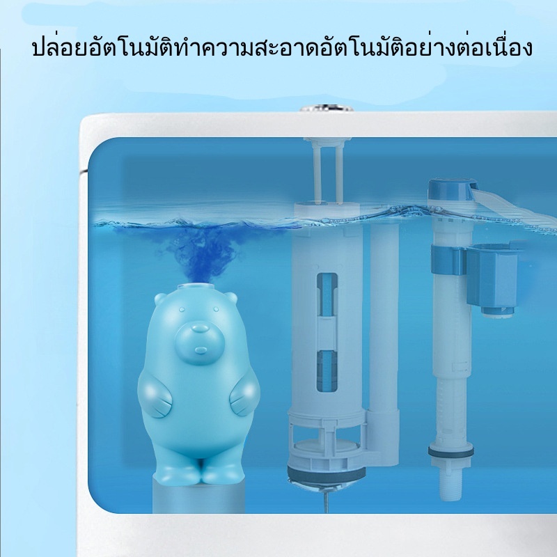 หมีฟ้า MAIDSSI ดับกลิ่นโถสุขภัณฑ์ ลดการก่อตัวของแบคทีเรีย กลิ่นไม่ฉุน - รูปที่ 2