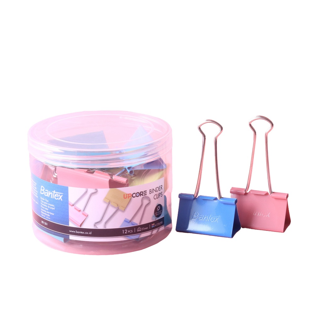 Bantex คลิปดำ 15 / 19 / 25 / 32 / 41 / 51 มม. ตัวหนีบสองขา ที่หนีบกระดาษ อุปกรณ์สำนักงาน Binder Clip