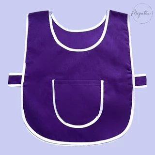 เอี๊ยมสีพื้นผ้ากันเปื้อนเด็กอนุบาล มีให้เลือกหลายสี A0006