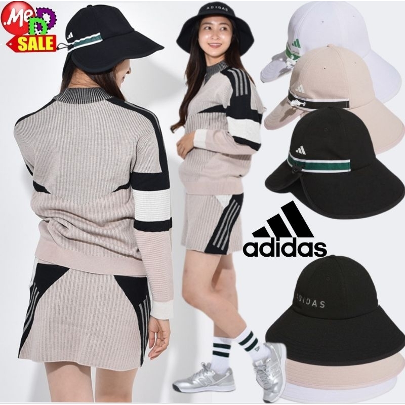 Adidas - ใหม่ หมวกกอล์ฟปีกกว้าง (พิเศษ) ด้านหลังปรับได้ Adidas Wide-brimmed/ Visor Golf Hat IS4863 I