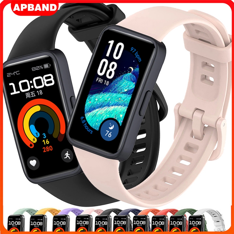 สําหรับ Huawei Band 10 9 8 สมาร์ทวอทช์ เปลี่ยนได้ สายรัดข้อมือซิลิโคน