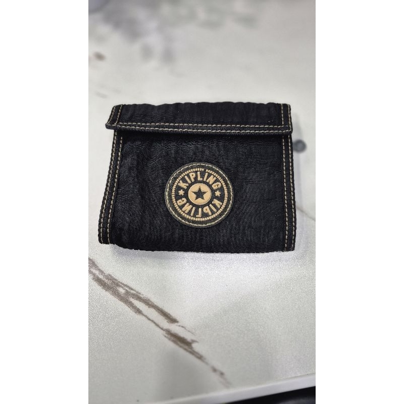 กระเป๋าสตางค์ Kipling แท้สีดำใบสั้น