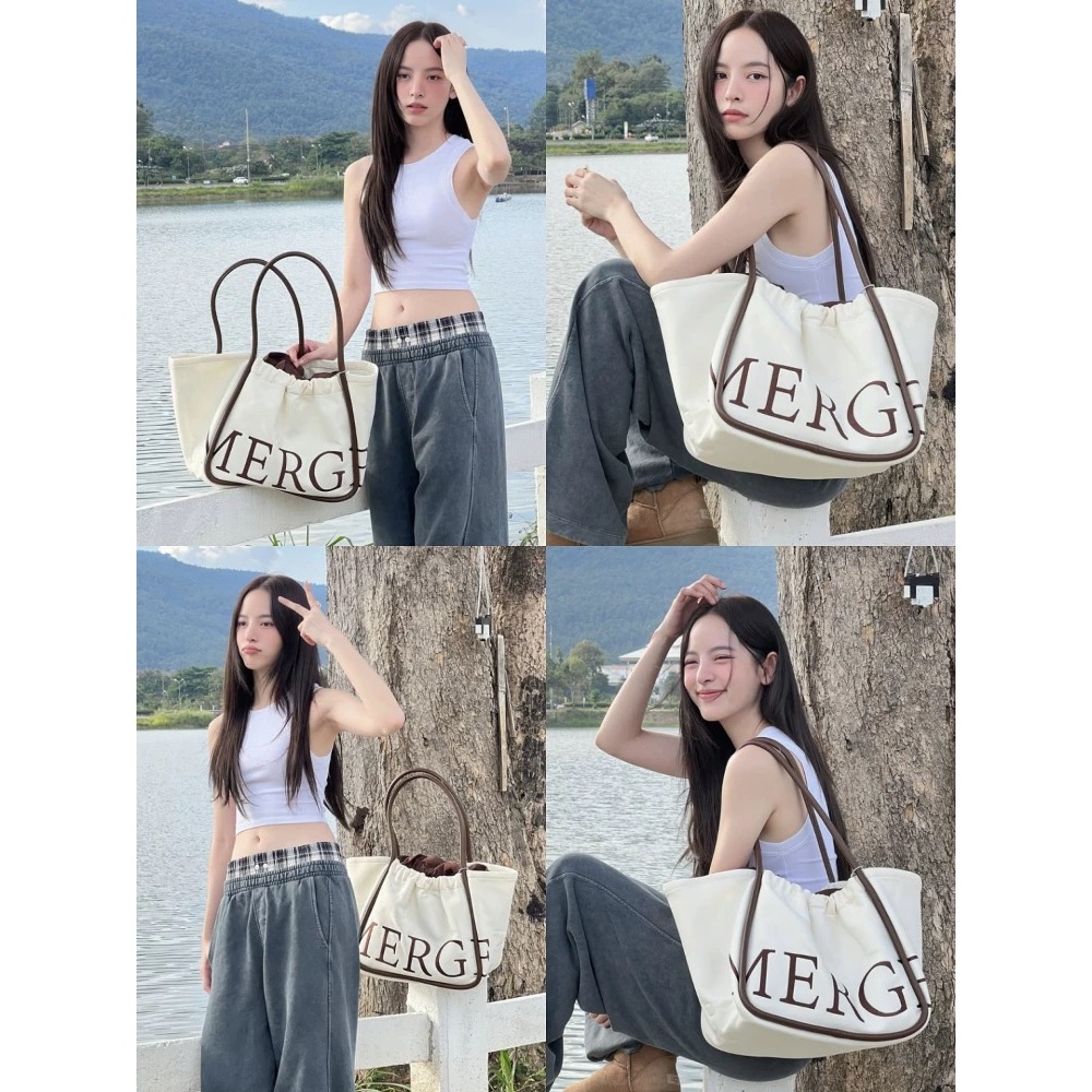 🌟🌟100%แท้ 💯Merge A Day Bag กระเป๋า official กระเป๋าถือ สะพายข้าง