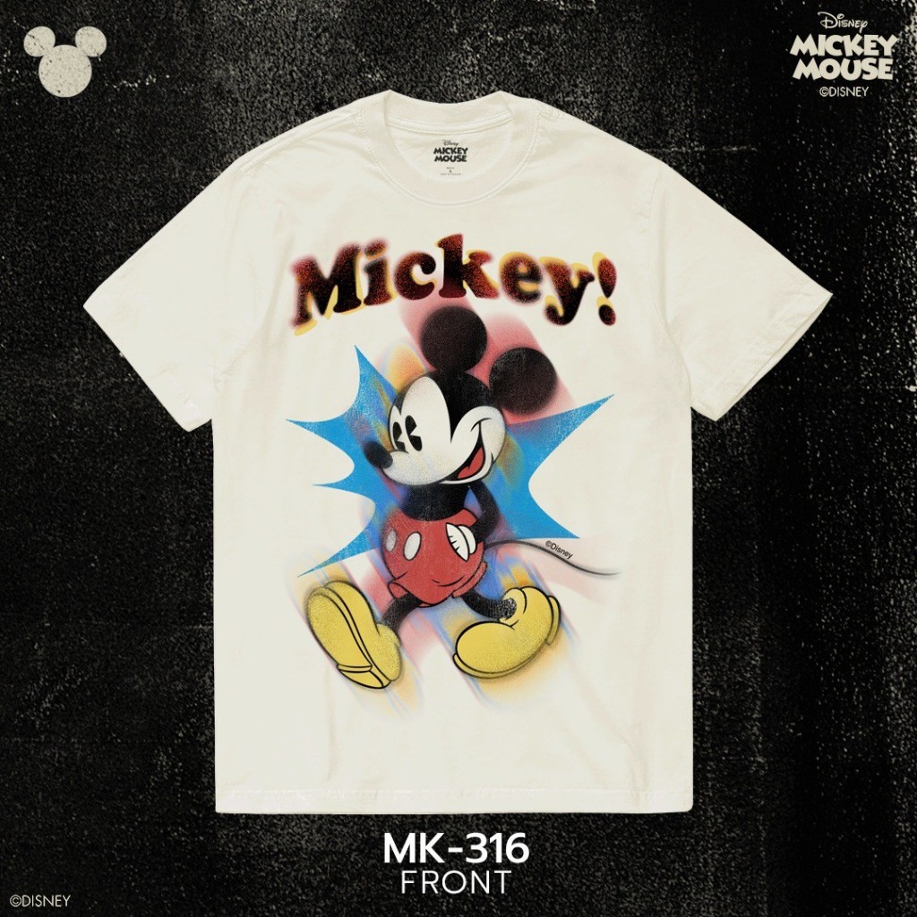 Power 7 Shop เสื้อยืดการ์ตูน มิกกี้เมาส์ ลิขสิทธ์แท้ DISNEY (MK-083)